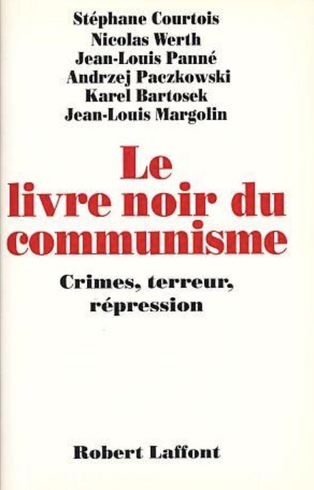 Photo: Cover of the first edition, (2016), Source: https://pbs.twimg.com/media/DFDzbAKXYAA8vGO.jpg from WikiCommons: https://commons.wikimedia.org/wiki/File:Le_Livre_noir_du_communisme.jpg.